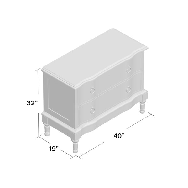 Birch Lane™ Levingston 32'' Tall 2 Drawer Bachelor's Chest in